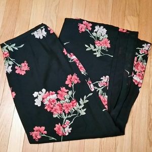 kathy ireland Floral Long Skirt Sz L. EUC